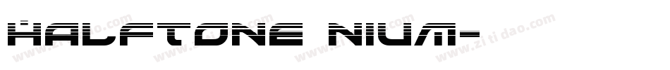Halftone Nium字体转换